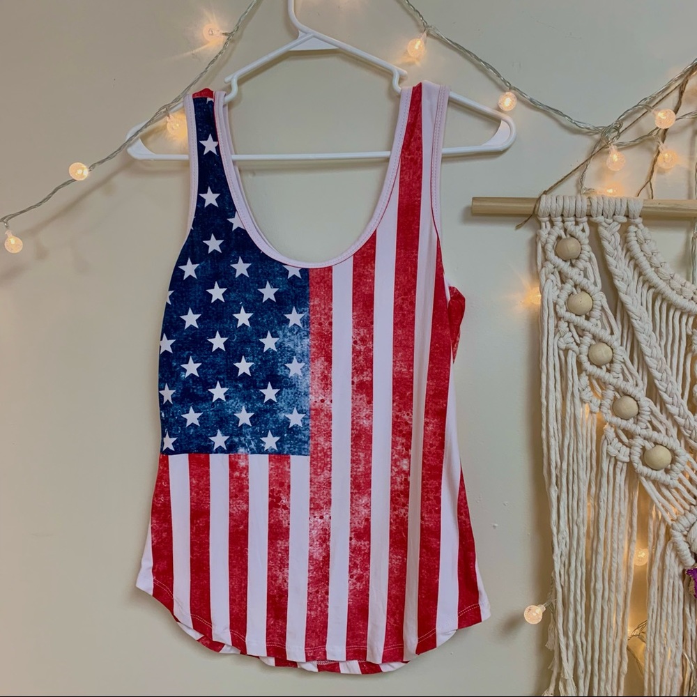 Rue21 American Flag Tank Top